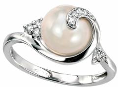 Natural Pearl Rings Fine Jewelry | Adjustable Double Ring Pearls - Wedding  Natural - Aliexpress